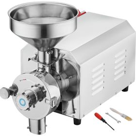 Soybean Grinder Commercial Grinding Machine for Spices 3000W Corn Mill Grinder 100 KG/H Stainless Steel Corn Grinder Industrial Flour Milling Mac